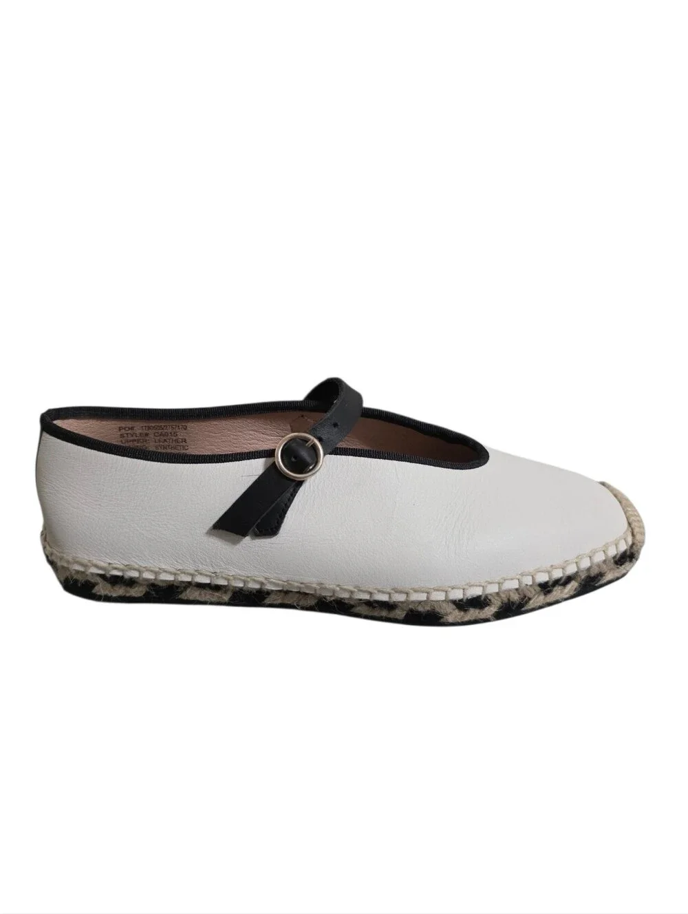 J. Crew Mary Jane Espadrilles in White Size 6